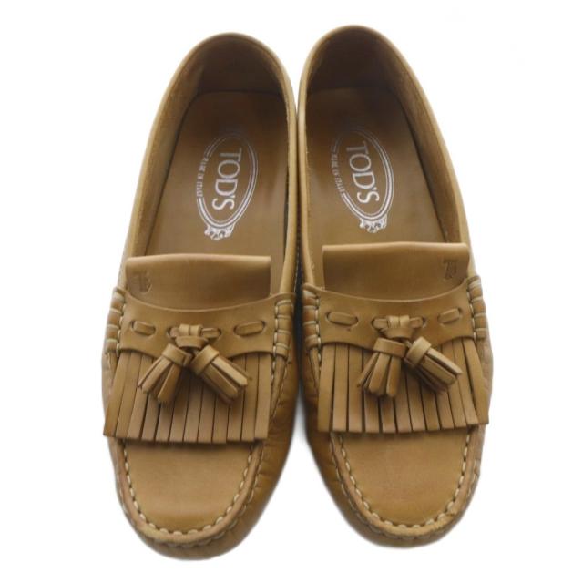 美品♡トッズ タッセル ローファー フリンジ レザー ブラウン 36 23cm ✨専用です✨ほぼ新品✨TOD'S／トッズ✨タッセルローファー