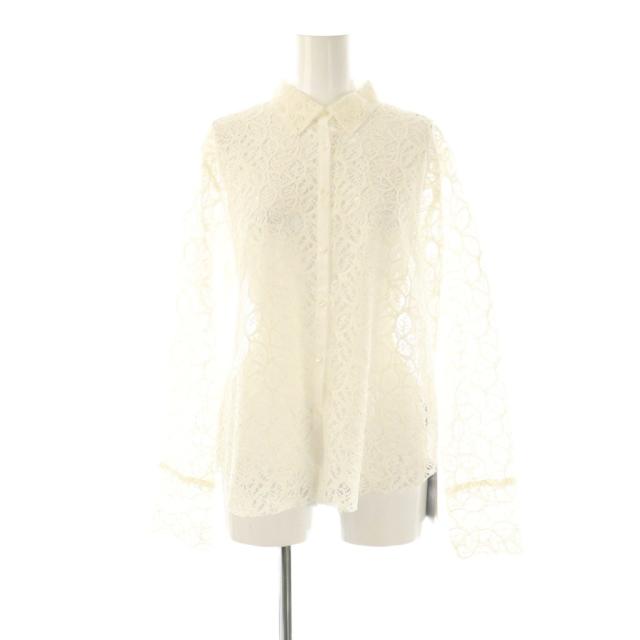 IENA ラッセルレースシャツ ホワイト