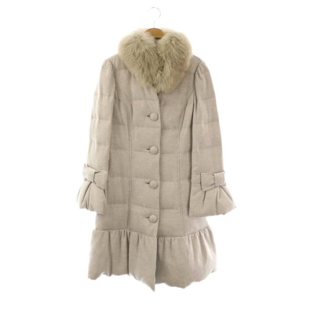 エムズグレイシー M'S GRACY コート ダウンコート サイズ40 M ベージュ