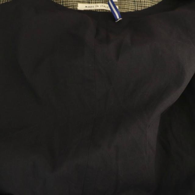 中古】クリスタセヤ リネンシングルジャケット テーラード 2B チェック