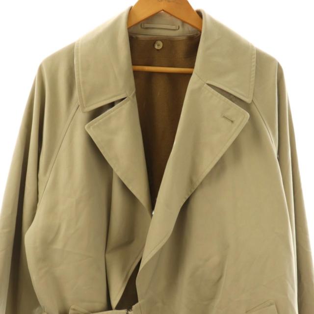 comoli 19AW タイロッケンコートベージュカシミヤ混ライナー