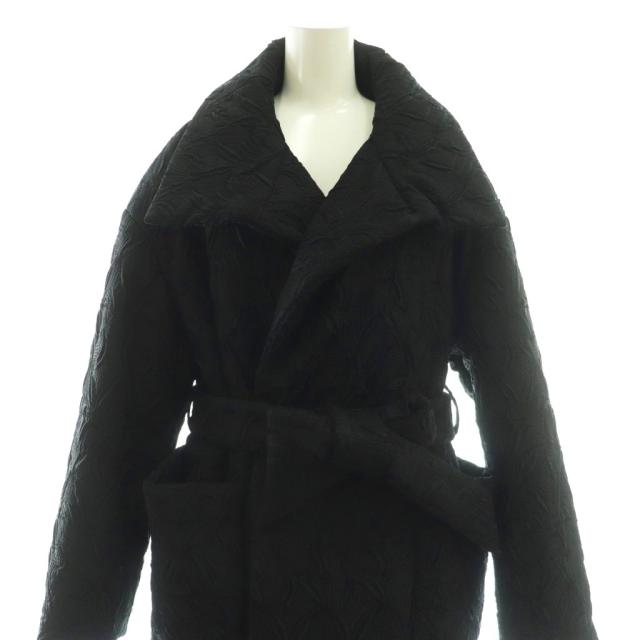 【中古】ミューラル MURRAL Thawing embroidery padding coat 中綿コート アウター ロング F ブラック レディース_4
