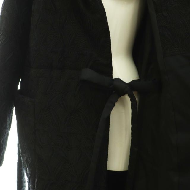 【中古】ミューラル MURRAL Thawing embroidery padding coat 中綿コート アウター ロング F ブラック レディース_5