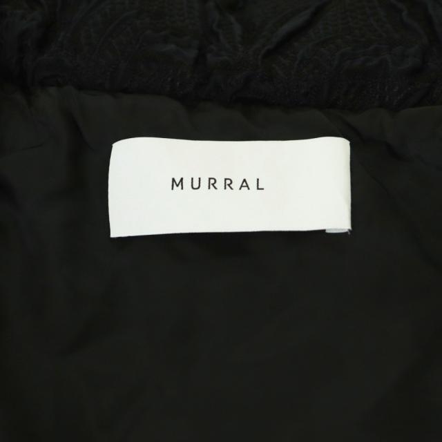 【中古】ミューラル MURRAL Thawing embroidery padding coat 中綿コート アウター ロング F ブラック レディース_6