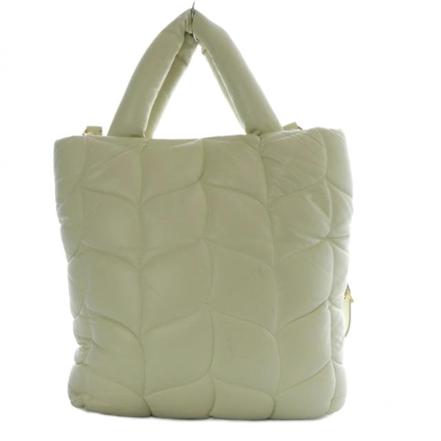 【中古】マルベリー Mulberry ビッグソフティ Big Softy レザーキルティングバッグ ハンドバッグ アイボリー HH8629 中古】マルベリー Mulberry ビッグソフティ Big Softy レザー