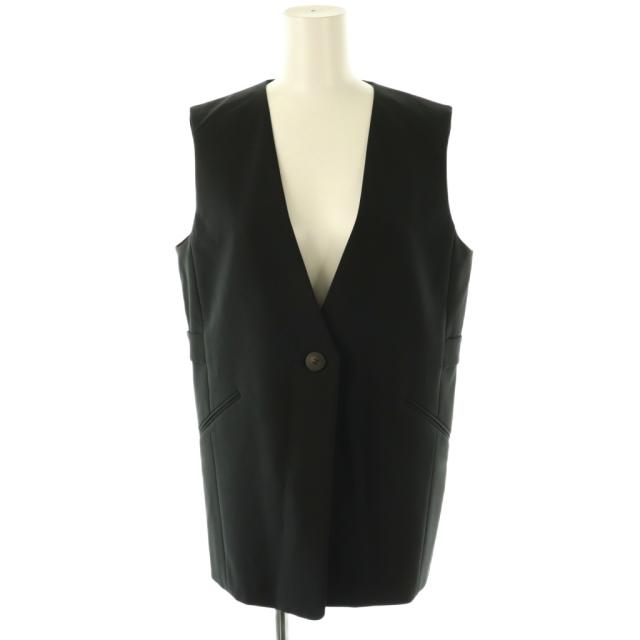 【中古】未使用品 セオリーリュクス theory luxe 24AW SYCAMORE 2 DEEBI ジレ ベスト S32 XS 黒 ブラック /AQ