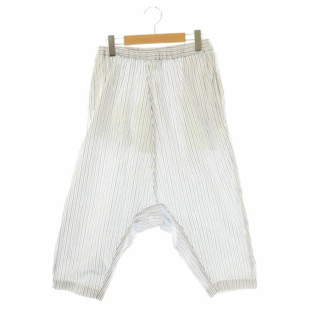 【中古】コムデギャルソンコムデギャルソン AD2018 サルエルパンツ ストライプ XS ブルー RC-P015