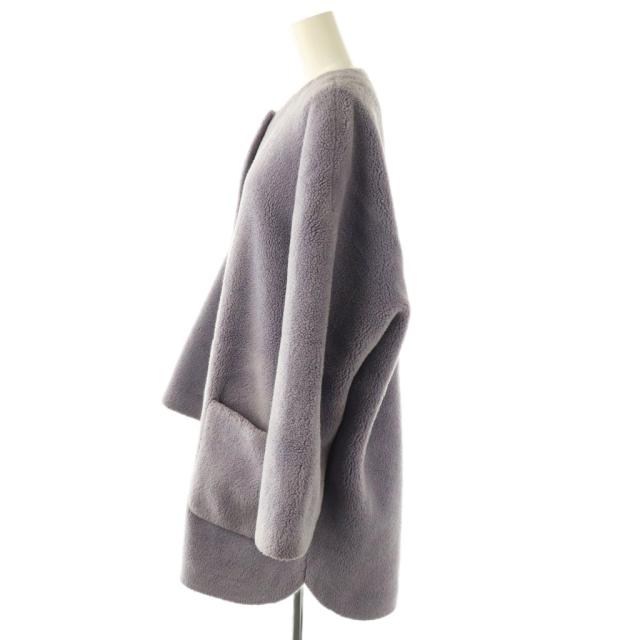 中古】ミラオーウェン Mila Owen ノーカラーシャツカーブボア