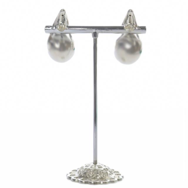 中古】ボッテガヴェネタ BOTTEGA VENETA スモール ドロップ ピアス SV