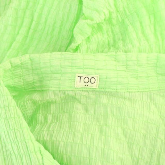 【中古】トゥー TOO MOON TREE PLANET AME シャツ オーバーサイズ ミントグリーン /ES ■OS レディース 中古】トゥー TOO MOON TREE PLANET AME シャツ オーバーサイズ ミント