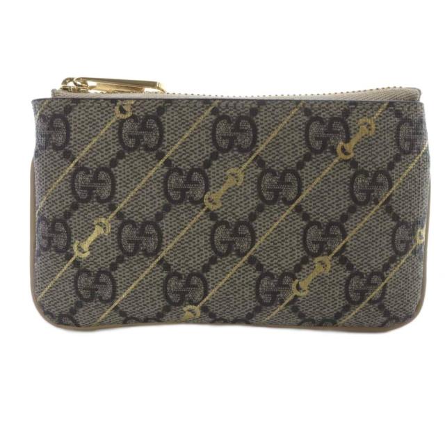 【中古】グッチ GUCCI ホースビット GGスプリーム ケース キーケース 茶 ベージュ 774340 /SR ■OH レディース