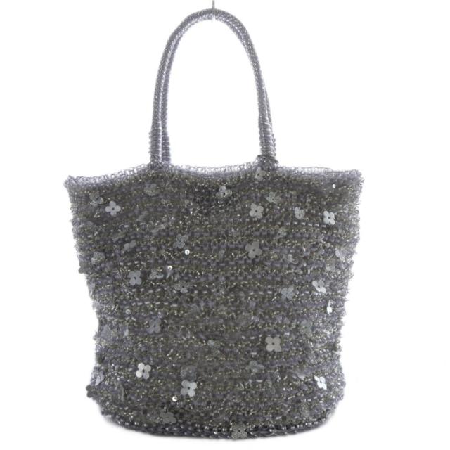 【中古】アンテプリマ ANTEPRIMA フィオリトゥーラ ワイヤーバッグ トートバッグ ハンドバッグ シルバー色