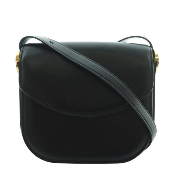 【中古】ジルサンダー JIL SANDER Coin ミディアム ショルダーバッグ レザー 黒 ブラック /AQ ■OS ■SH レディース