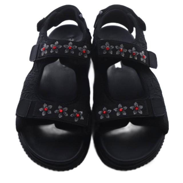 【中古】セシリーバンセン CECILIE BAHNSEN サンダル ストラップ 38 黒 ブラック 1.24FTW11001 /SR レディース