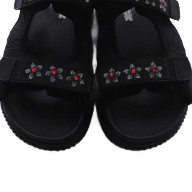 【中古】セシリーバンセン CECILIE BAHNSEN サンダル ストラップ 38 黒 ブラック 1.24FTW11001 /SR レディース