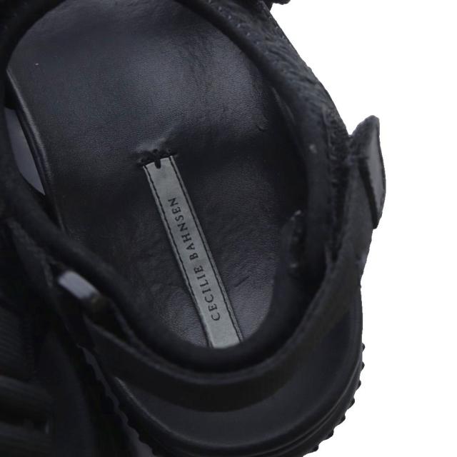 【中古】セシリーバンセン CECILIE BAHNSEN サンダル ストラップ 38 黒 ブラック 1.24FTW11001 /SR レディース