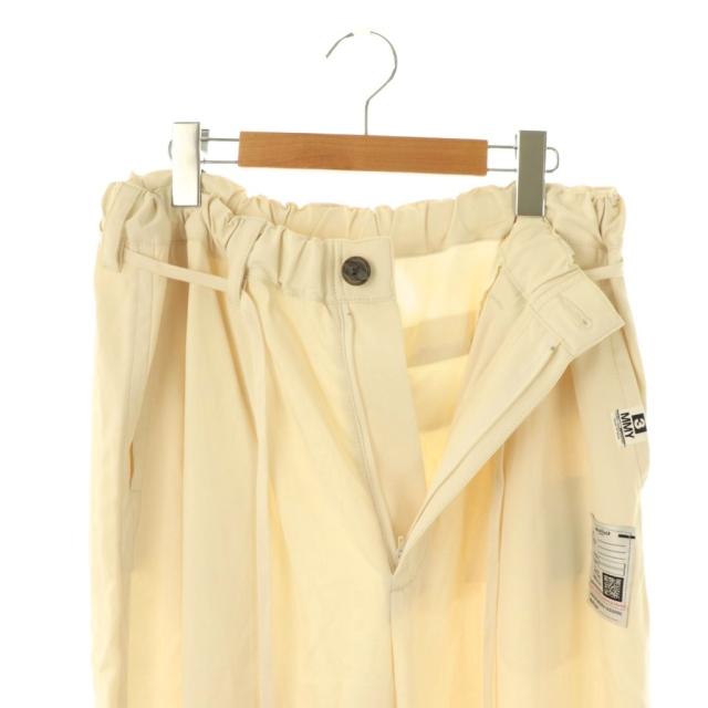 【中古】ミハラヤスヒロ MIHARA YASUHIRO 24AW Gathered Viscose Pants パンツ ワイド イージー 36 アイボリー 中古】ミハラヤスヒロ MIHARA YASUHIRO 24AW Gathered Viscose Pants