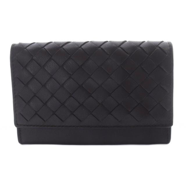 【中古】ボッテガヴェネタ BOTTEGA VENETA イントレチャートカードケース 名刺入れ レザー 茶 /SR ■OH レディース