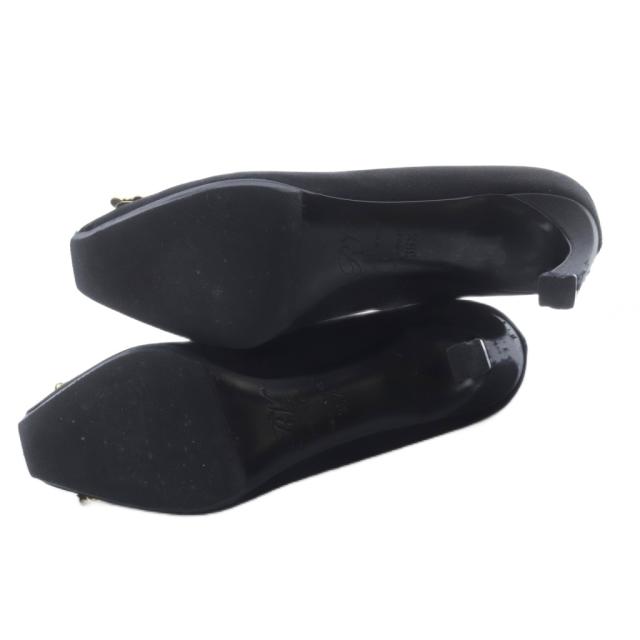 中古】ロジェヴィヴィエ スタークリスターバックル サテンパンプス