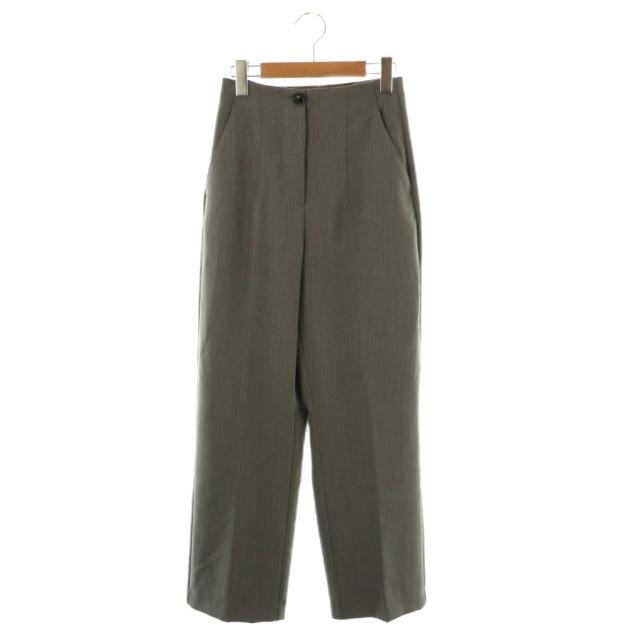 中古】ザラ ZARA センタープレスストレートパンツ USAXS グレー /DO