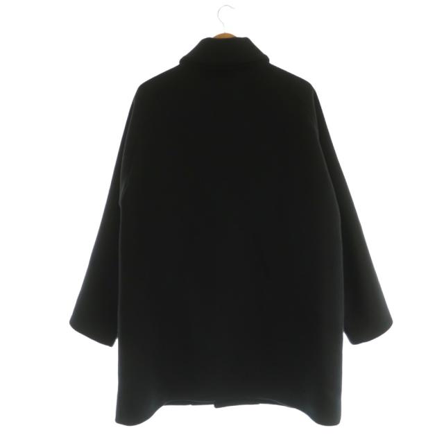 【中古】マーティーアンドサンズ MAATEE&SONS 24AW BAL COLLAR HALF COAT カシミヤ コート ステンカラー 3 黒_1