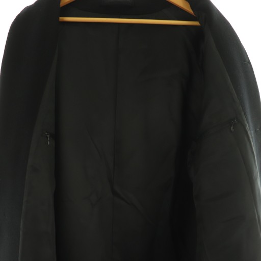 【中古】マーティーアンドサンズ MAATEE&SONS 24AW BAL COLLAR HALF COAT カシミヤ コート ステンカラー 3 黒_2