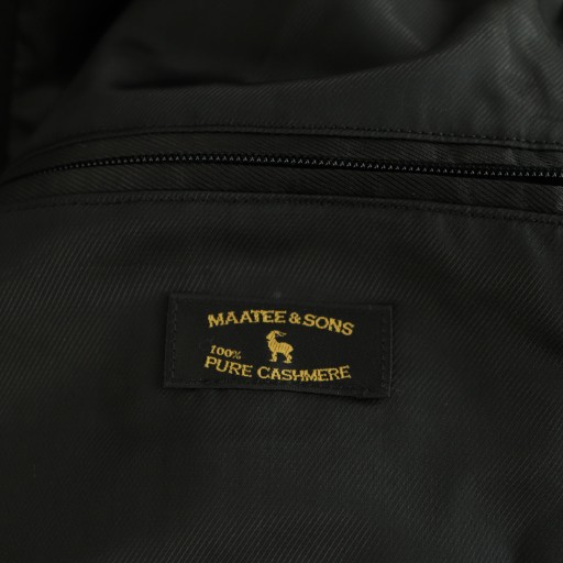 【中古】マーティーアンドサンズ MAATEE&SONS 24AW BAL COLLAR HALF COAT カシミヤ コート ステンカラー 3 黒_4