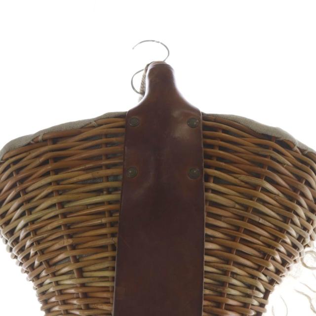 ebagos エバゴス かごバッグ ブラウン レザー 紅藤 ワンハンドル