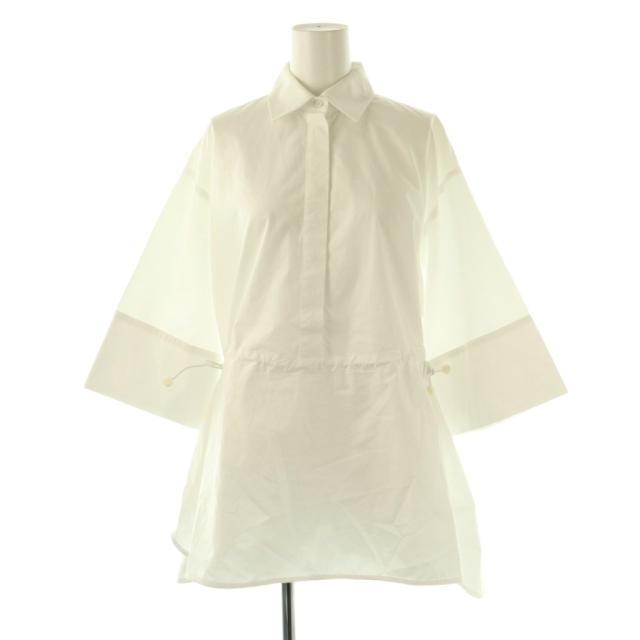 【中古】マックスマーラ MAX MARA  24SS ピュアコットンポプリンルーズフィットシャツブラウス プルオーバー 34 白