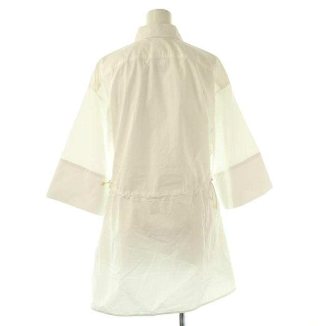 【中古】マックスマーラ MAX MARA  24SS ピュアコットンポプリンルーズフィットシャツブラウス プルオーバー 34 白 中古】マックスマーラ MAX MARA 24SS ピュアコットンポプリンルーズ