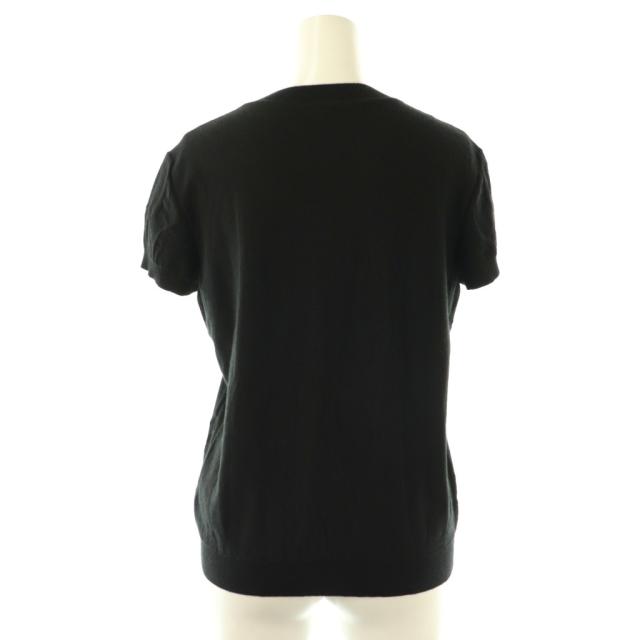 【中古】エルメス HERMES TORSADES 半袖 ニット セーター 40 黒 ブラック /AT ■OS レディース_1