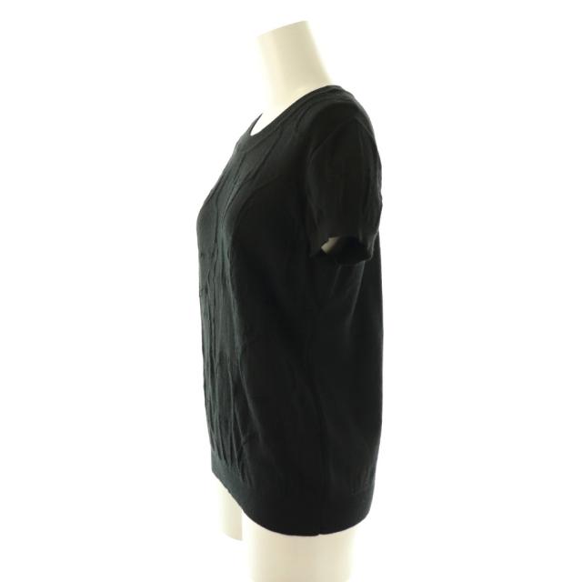 【中古】エルメス HERMES TORSADES 半袖 ニット セーター 40 黒 ブラック /AT ■OS レディース_2