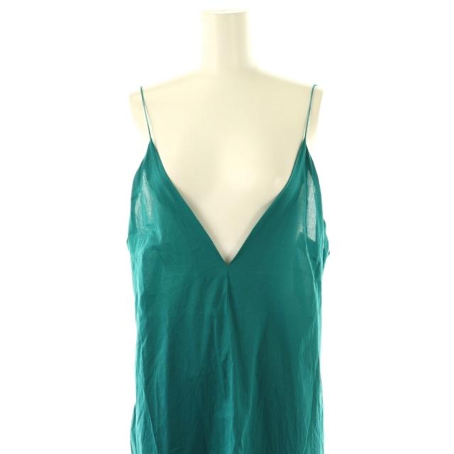 【中古】インドレス 24SS Slip dress ワンピース LAppartement取り扱い ロング キャミ 2 グリーン /DO ■OS