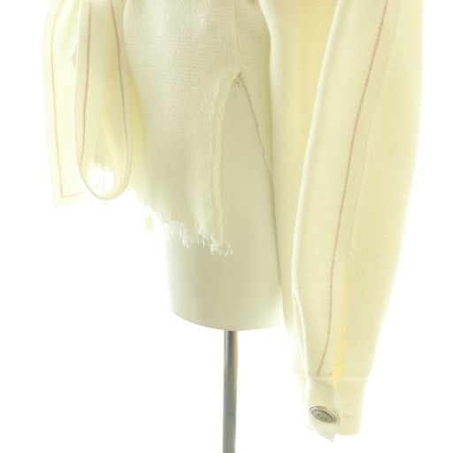 【中古】グレースクラス GRACE Class 25SS ニットワークジャケット フリンジ ベルト付き 36 ホワイト レディース 中古】グレースクラス GRACE Class 25SS ニットワークジャケット