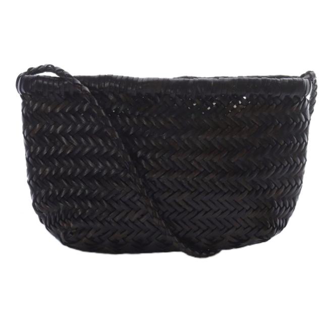 【中古】ドラゴン DRAGON MINSU ショルダーバッグ レザー 茶 ブラウン /SR3 レディース