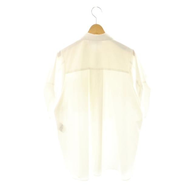 【中古】ナゴンスタンス nagonstans 3/4-sleeves shirt 半袖シャツ M ホワイト /DF ■OS レディース