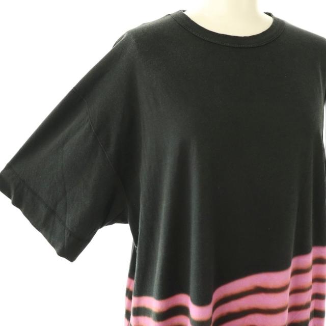 中古】ドリスヴァンノッテン Len Lye ボーダーTシャツワンピース 五分