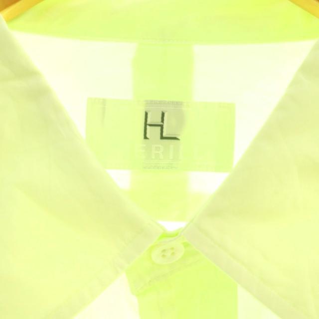 【中古】ヘリル HERILL Suvin Reguler collar Shirtsレギュラーカラーシャツ 2 黄緑 ライトグリーン メンズ 中古】ヘリル HERILL Suvin Reguler collar Shirtsレギュラーカラー