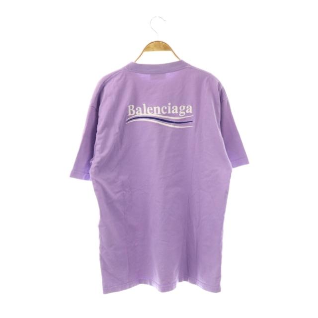 【中古】バレンシアガ BALENCIAGA 21SS POLITICAL CAMPAIGN OVERSIZED Tシャツ カットソー XS 紫 641655 中古】バレンシアガ BALENCIAGA 21SS POLITICAL CAMPAIGN OVERSIZED T