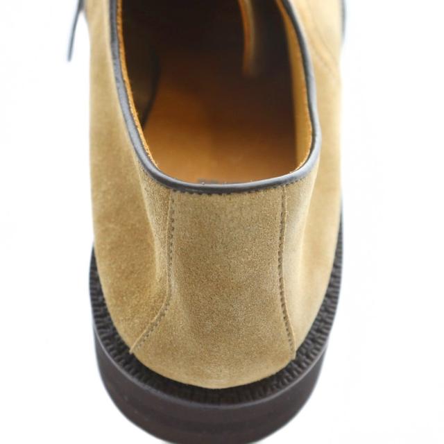 【中古】ダブルエイチ w+h レースアップシューズ ドレス スエード レザー 8 26.5cm ベージュ ■SH /RI ■OS メンズ