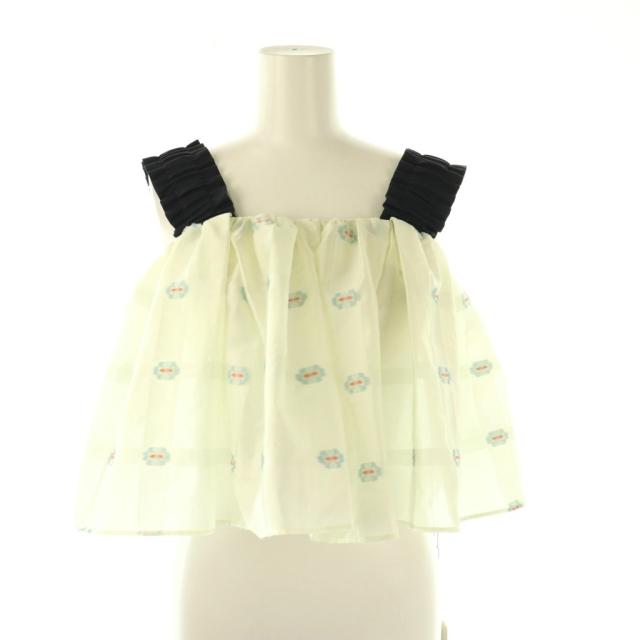 【中古】未使用品 ヨリ シロコン shirocon 24SS マーガレットバックリボンキャミ キャミソール 36 ホワイト /HK ■OS