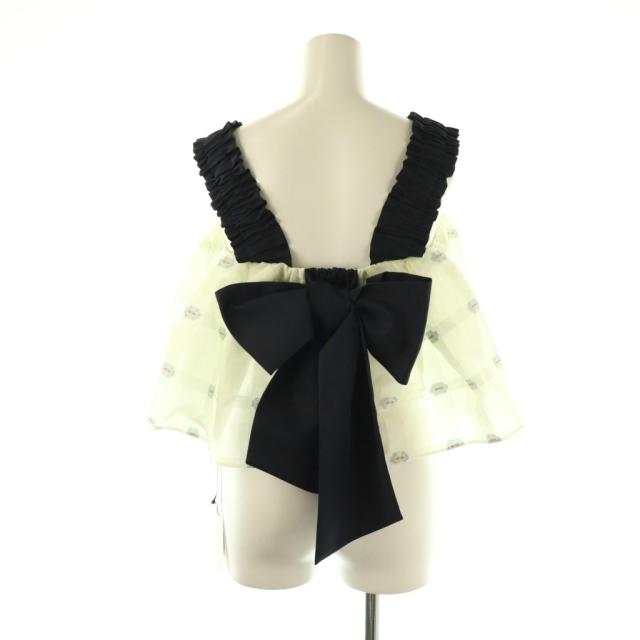 【中古】未使用品 ヨリ シロコン shirocon 24SS マーガレットバックリボンキャミ キャミソール 36 ホワイト /HK ■OS 中古】未使用品 ヨリ シロコン shirocon 24SS マーガレットバック