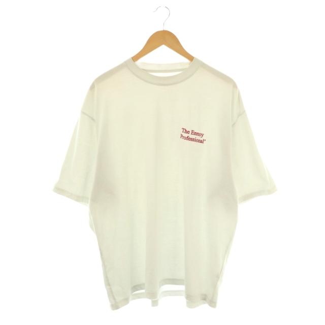 【中古】ザエンノイプロフェッショナル 24SS  Logo T-Shirt Tシャツ カットソー XL ライトグレー SS24BRENCT04NTL