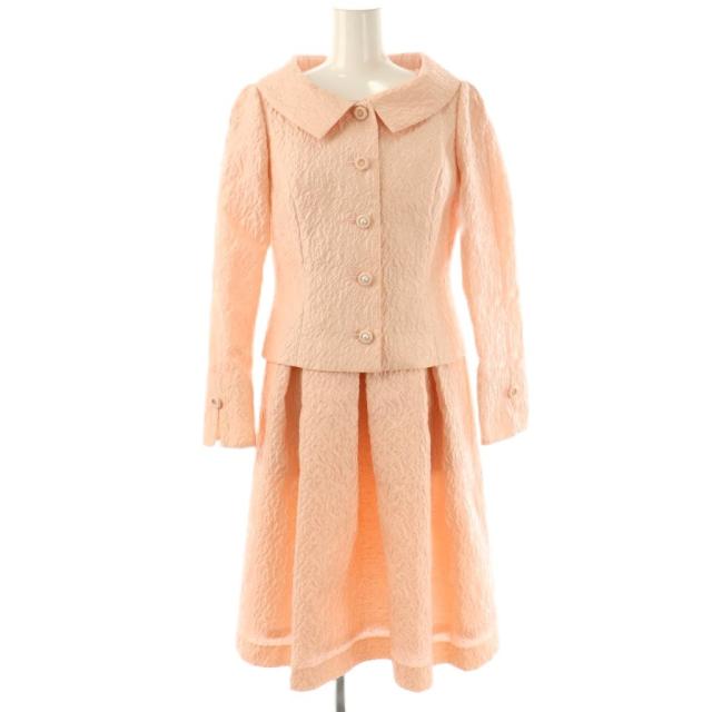 【中古】エムズグレイシー M'S GRACY 23年製 セットアップ ジャケットワンピース 36 ピンク /HK ■OS レディース