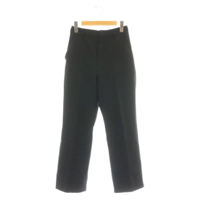 【中古】ミュウミュウ miumiu グラン ドゥ プードル パンツ スラックス 36 ブラック MP1697 レディース