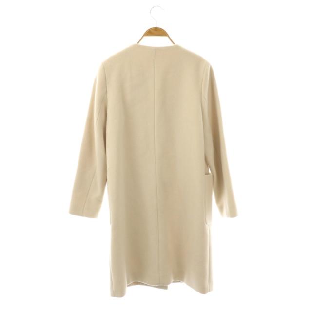 中古】エムプルミエ M-Premier ウールダブルフェイスノーカラーコート