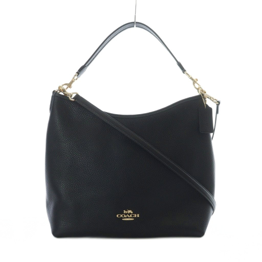 【中古】コーチ COACH ローレル ラージ 2wayバッグ ショルダー ワンハンドル レザー 本革 黒 ブラック CY684