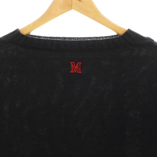 中古】エルエム L/M クルーネックニット セーター 長袖 黒 ブラック