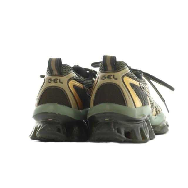 【中古】アシックス GEL-QUANTUM KINETIC スニーカー シューズ US5 23.5cm 黒 ゴールドカラー 1203A270 レディース