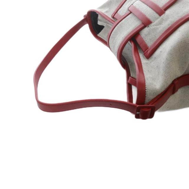 【中古】ピエールアルディ PIERRE HARDY ACV07 アルファデイ トートバッグ ハンドバッグ ベージュ レッド 中古】ピエールアルディ PIERRE HARDY ACV07 アルファデイ トート